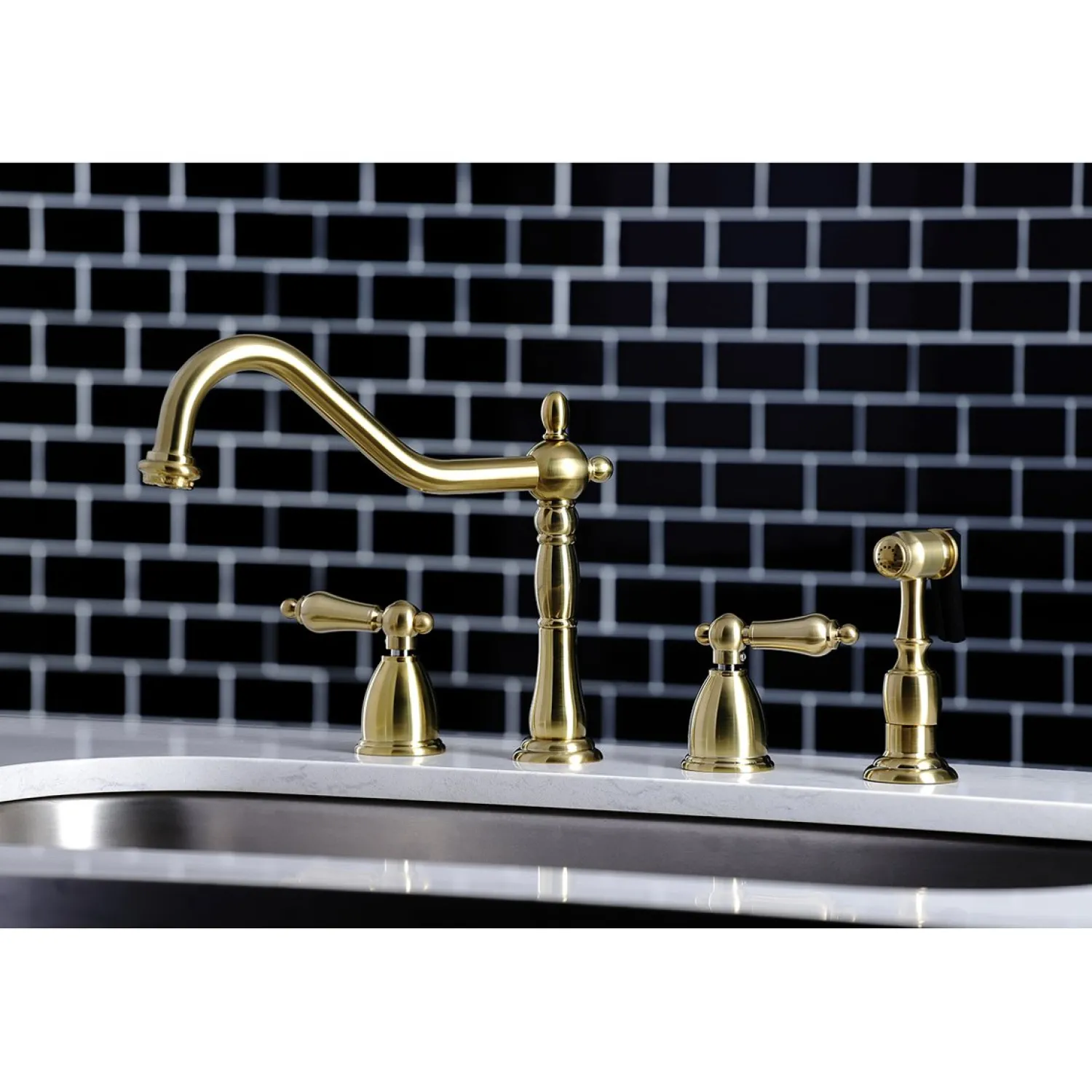 Discount Heritage Widespread Kitchen Faucet Widespread Kitchen Faucets
