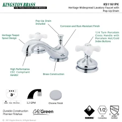Sale Heritage 8" Widespread 3-Hole Bathroom Faucet 8" Widespread