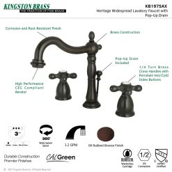 Clearance Heritage 8" Widespread Bathroom Faucet 8" Widespread