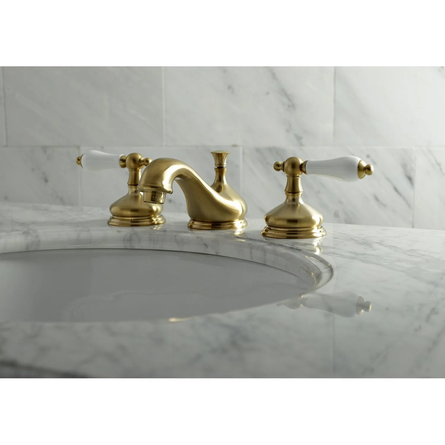 Clearance Heritage 8" Widespread Deck Mount Bathroom Faucet 8" Widespread