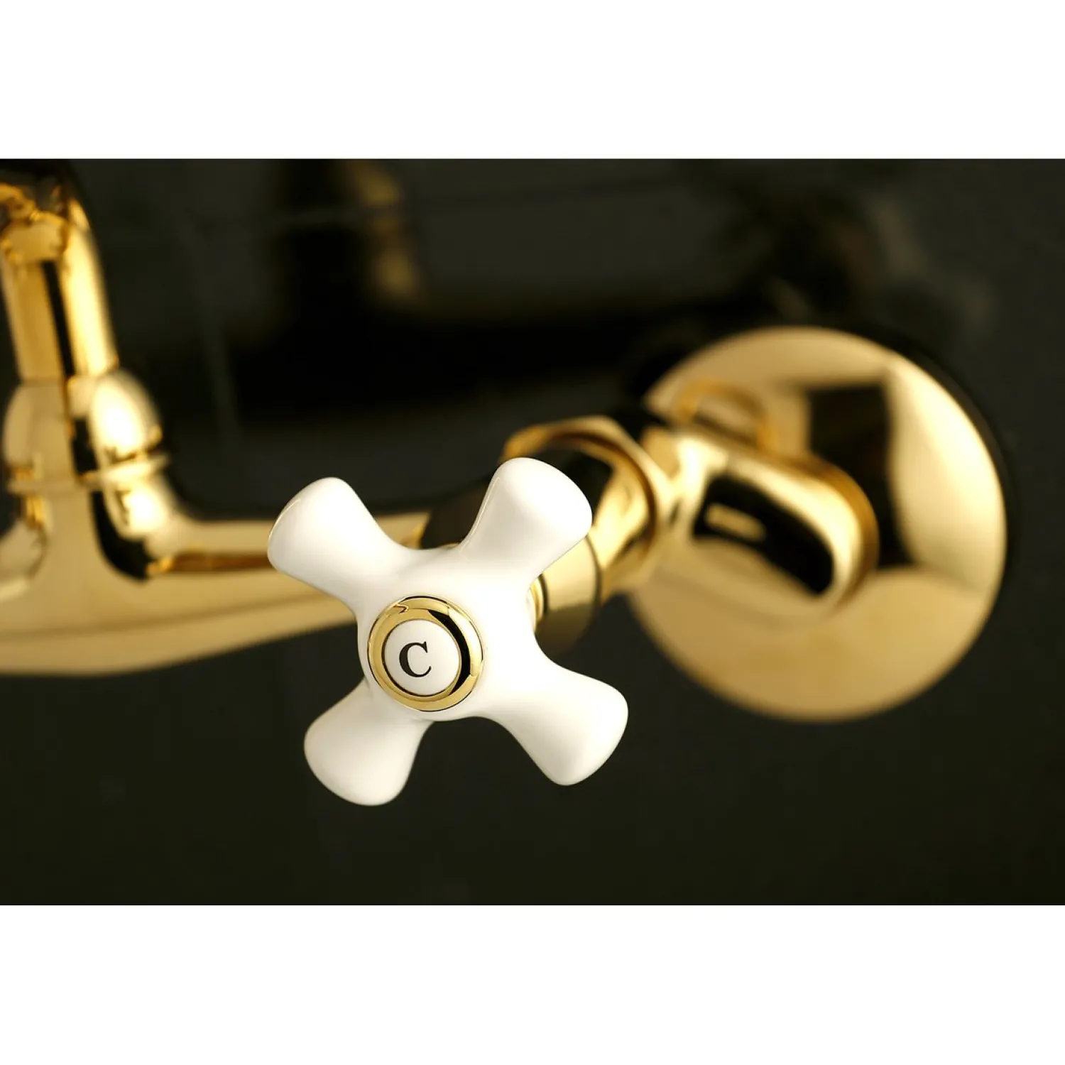 2-Hole 2-Handle Wall Mount Kitchen Faucet Wall Mounted Kitchen Faucets