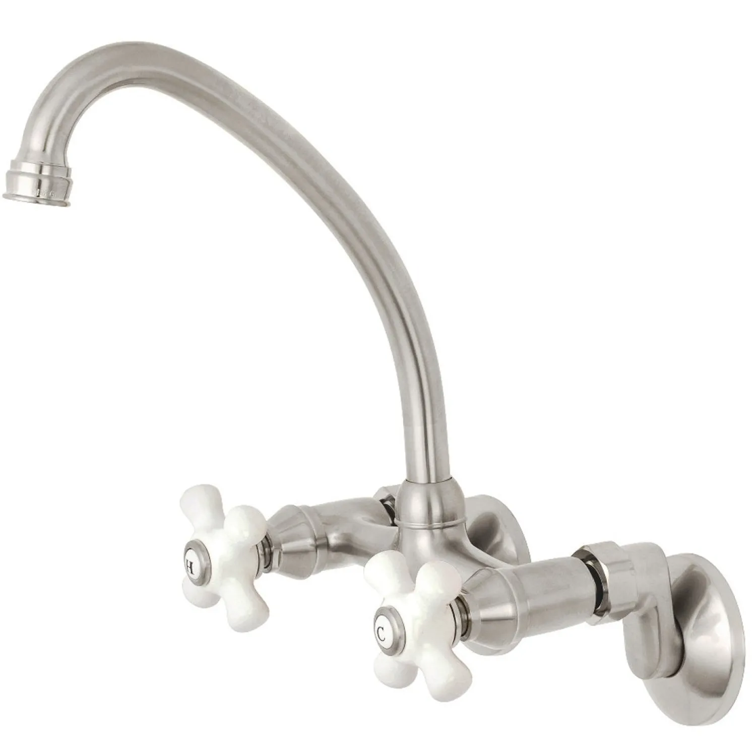 2-Hole 2-Handle Wall Mount Kitchen Faucet Wall Mounted Kitchen Faucets