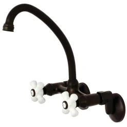 2-Hole 2-Handle Wall Mount Kitchen Faucet Wall Mounted Kitchen Faucets