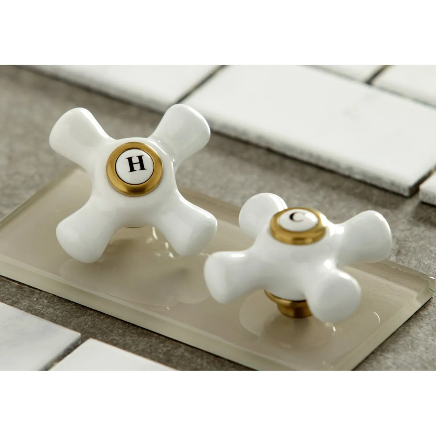 2-Hole 2-Handle Wall Mount Kitchen Faucet Wall Mounted Kitchen Faucets