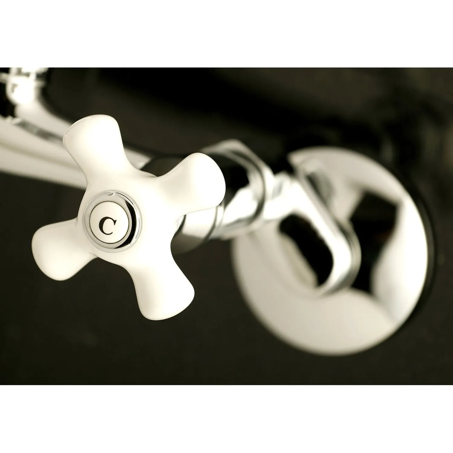 2-Hole 2-Handle Wall Mount Kitchen Faucet Wall Mounted Kitchen Faucets