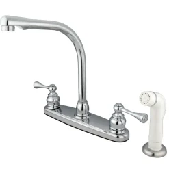 Online 4-Hole 8-Inch Centerset Kitchen Faucet Faucets With Side Spray