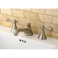 Online 3-Hole 8-Inch Widespread Bathroom Faucet with Brass Pop-Up 8" Widespread