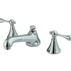 Online 3-Hole 8-Inch Widespread Bathroom Faucet with Brass Pop-Up 8