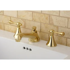 Online 3-Hole 8-Inch Widespread Bathroom Faucet with Brass Pop-Up 8