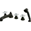 Sale 5-Hole Roman Tub Filler with Hand Shower Tub & Shower Sets|Tub Faucets