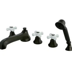 Sale 5-Hole Roman Tub Filler with Hand Shower Tub & Shower Sets|Tub Faucets