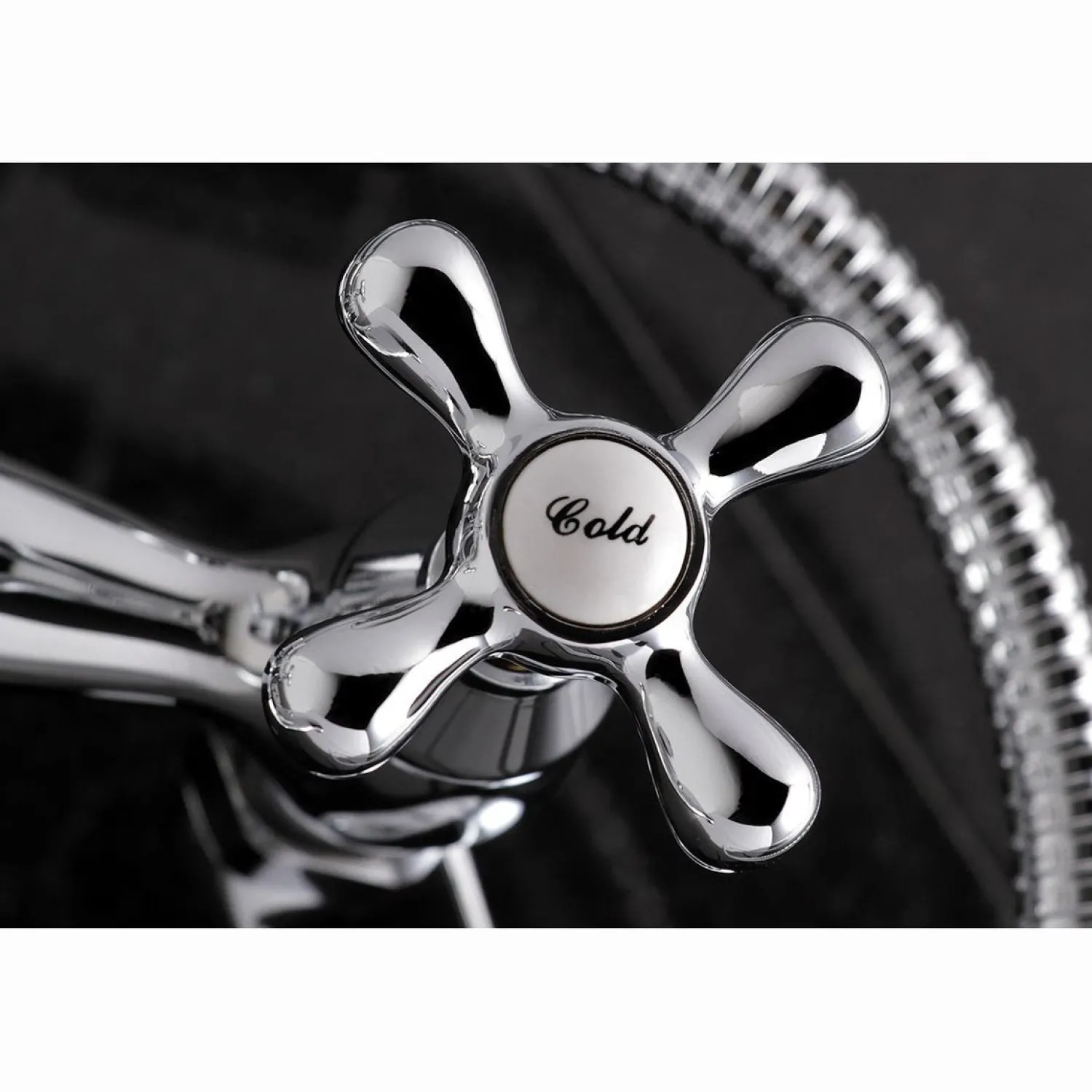 Online 2-Hole Tub Wall Mount Clawfoot Tub Faucet with Hand Shower Tub & Shower Sets|Tub Faucets