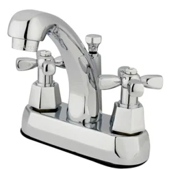 Best Homestead Two Handle 4" Centerset Lavatory Faucet with Brass Pop-up 4" Center Set