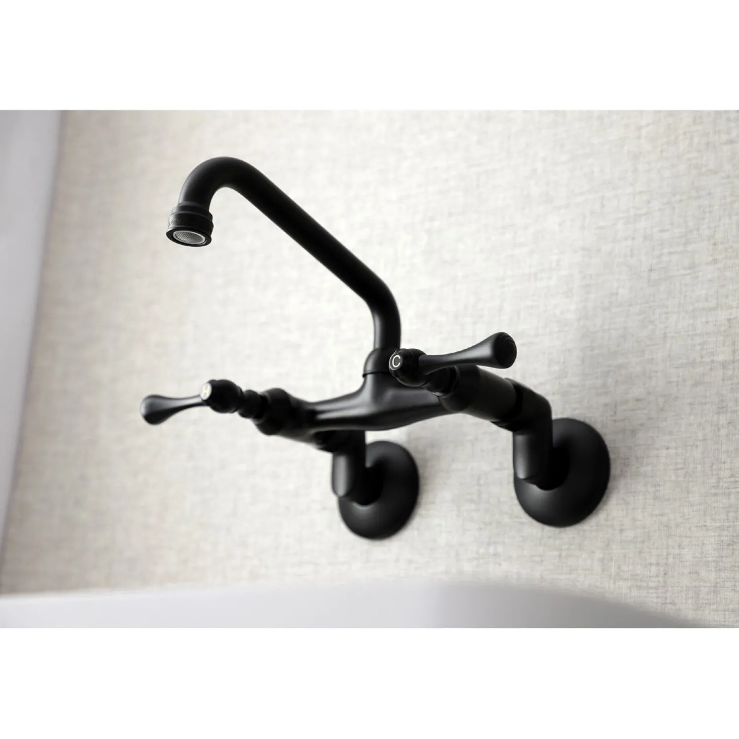 6-Inch Adjustable Center Wall Mount Kitchen Faucet Wall Mounted Kitchen Faucets