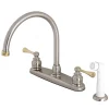 Best 8-Inch Centerset 2-Handle Kitchen Faucet Faucets With Side Spray
