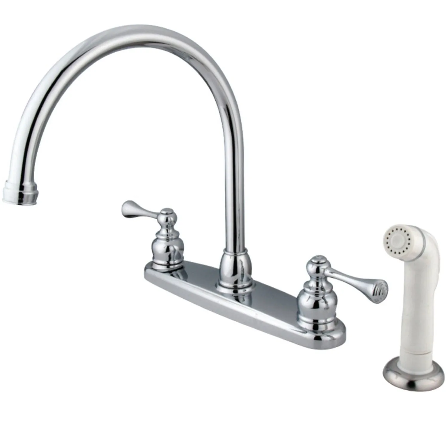 Best 8-Inch Centerset 2-Handle Kitchen Faucet Faucets With Side Spray