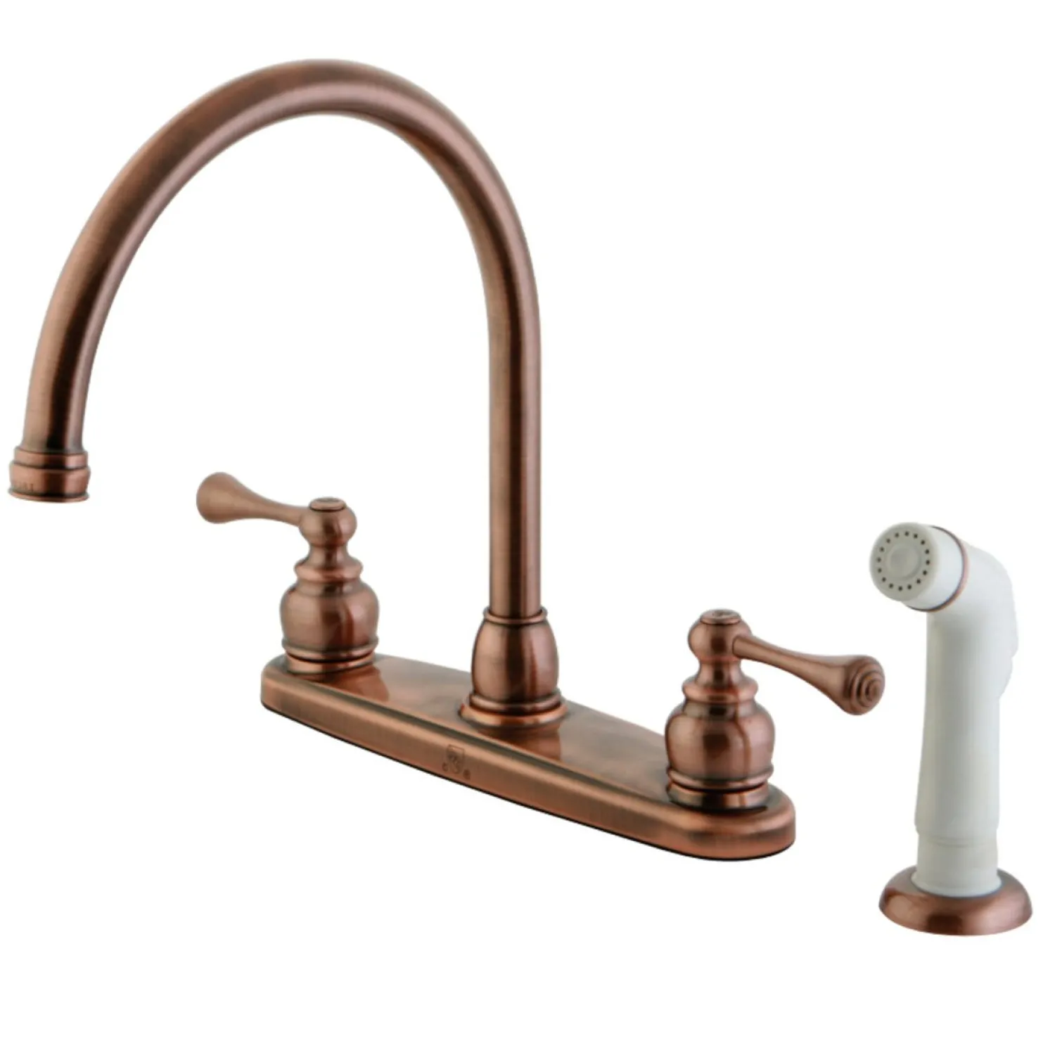 Best 8-Inch Centerset 2-Handle Kitchen Faucet Faucets With Side Spray