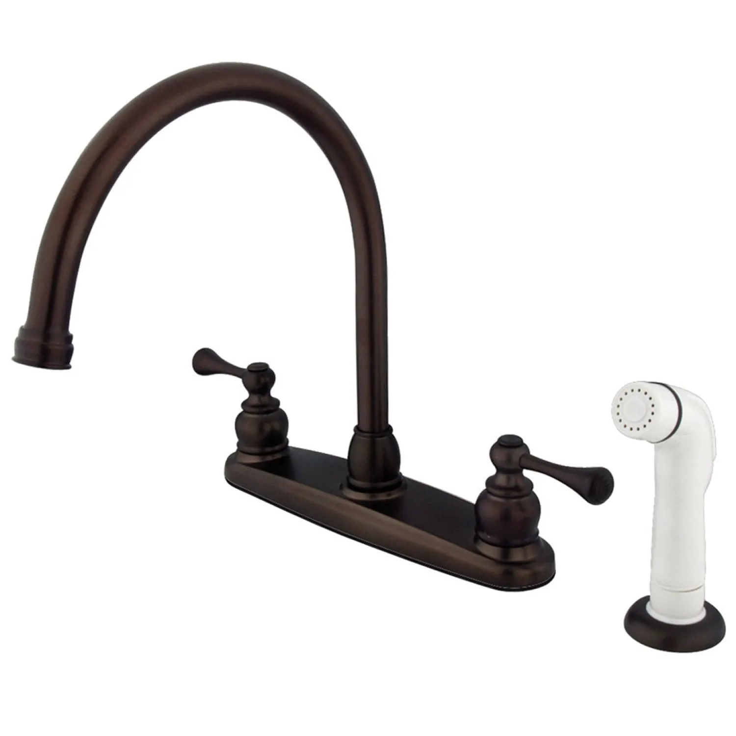 Best 8-Inch Centerset 2-Handle Kitchen Faucet Faucets With Side Spray