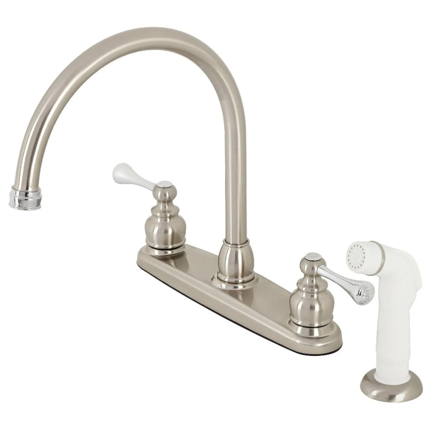 Best 8-Inch Centerset 2-Handle Kitchen Faucet Faucets With Side Spray