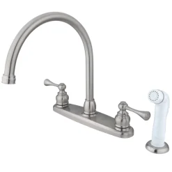 Best 8-Inch Centerset 2-Handle Kitchen Faucet Faucets With Side Spray