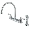 Best 8-Inch Centerset Two-Handle Kitchen Faucet Faucets With Side Spray