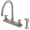 Hot 8-Inch Centerset Kitchen Faucet with Side Sprayer Faucets With Side Spray