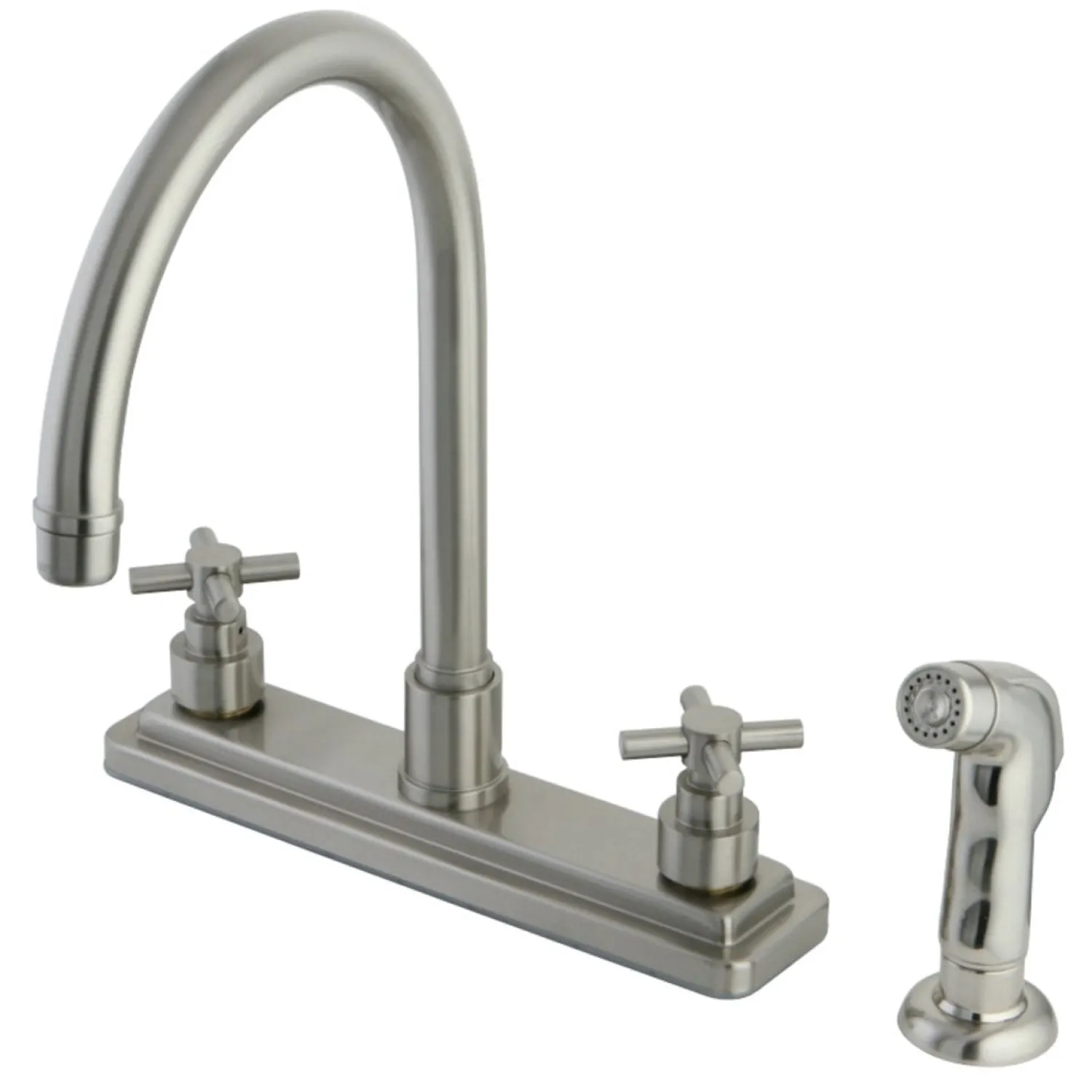 Hot 8-Inch Centerset Kitchen Faucet with Side Sprayer Faucets With Side Spray