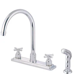 Hot 8-Inch Centerset Kitchen Faucet with Side Sprayer Faucets With Side Spray