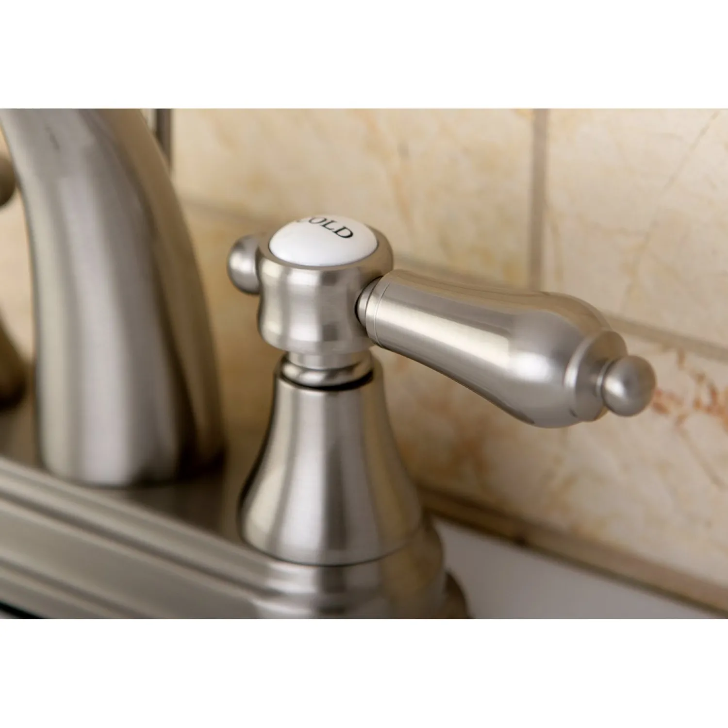 Online 4-Inch Centerset Bathroom Faucet with Brass Pop-Up 4" Center Set