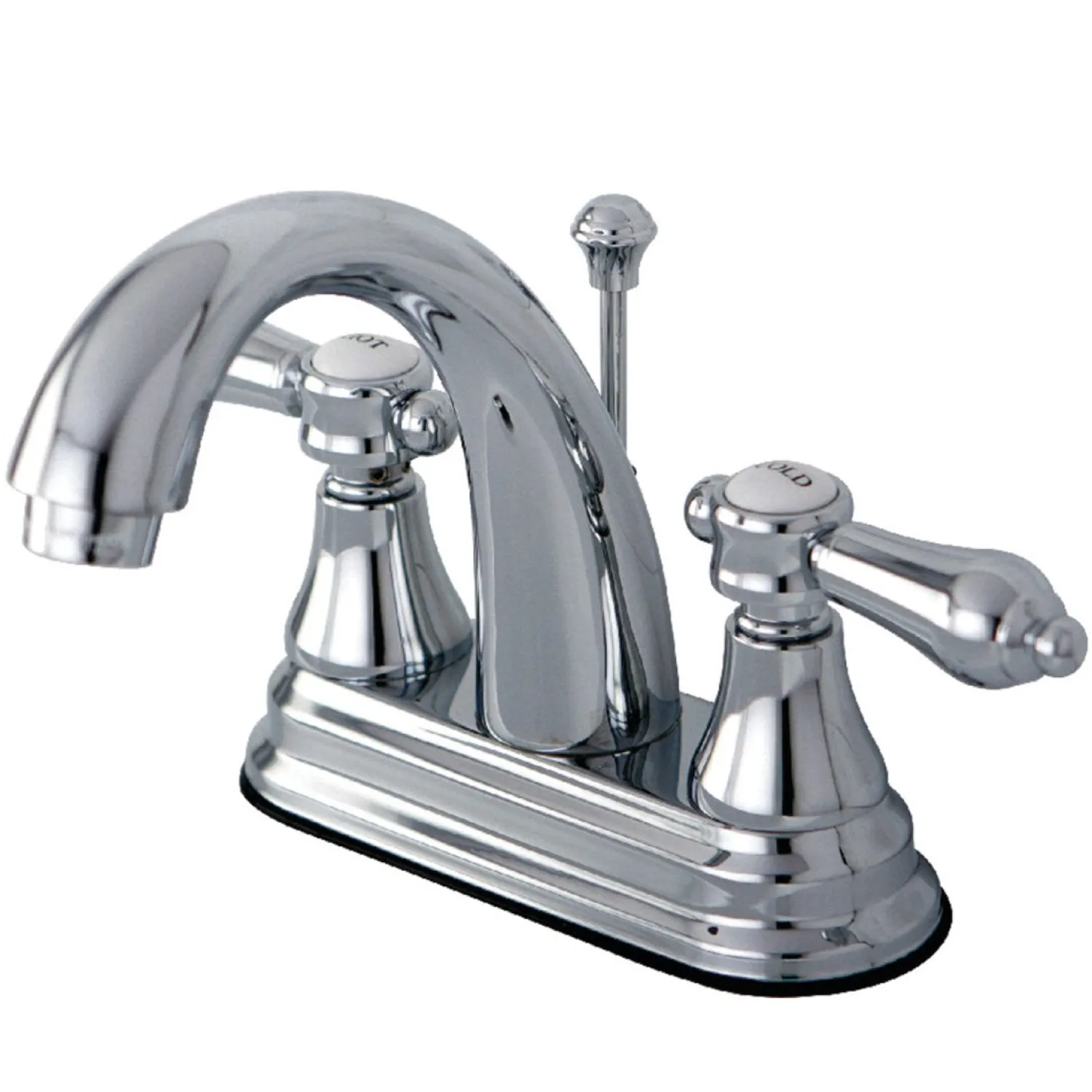 Online 4-Inch Centerset Bathroom Faucet with Brass Pop-Up 4" Center Set
