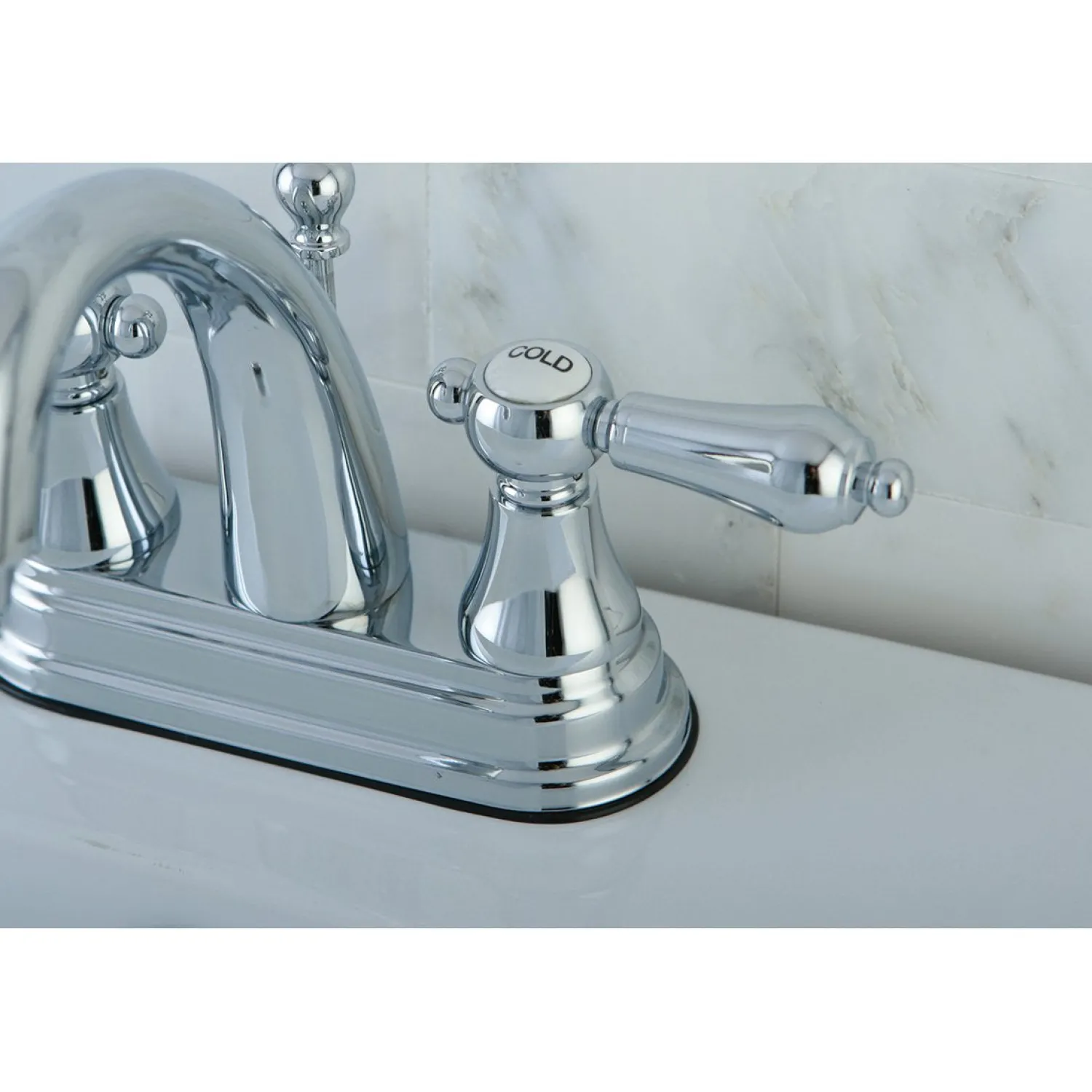 Online 4-Inch Centerset Bathroom Faucet with Brass Pop-Up 4" Center Set