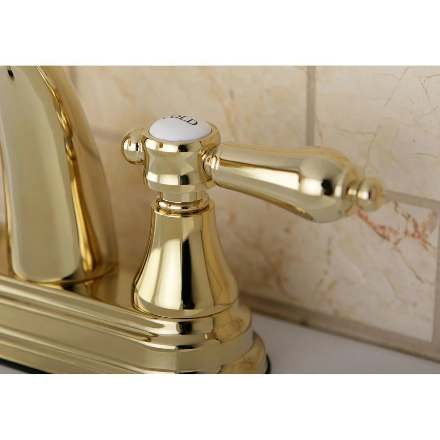 Online 4-Inch Centerset Bathroom Faucet with Brass Pop-Up 4" Center Set