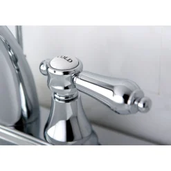 Online 4-Inch Centerset Bathroom Faucet with Brass Pop-Up 4