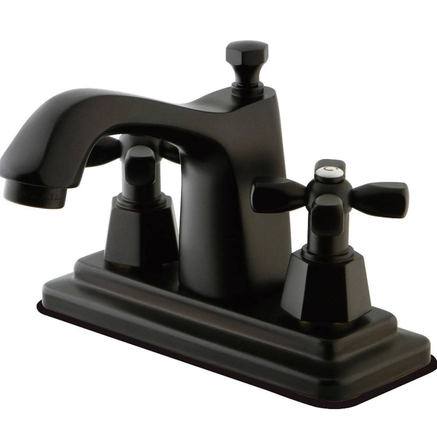 Outlet 4-Inch Centerset Bathroom Faucet with Push Pop-Up Drain 4" Center Set