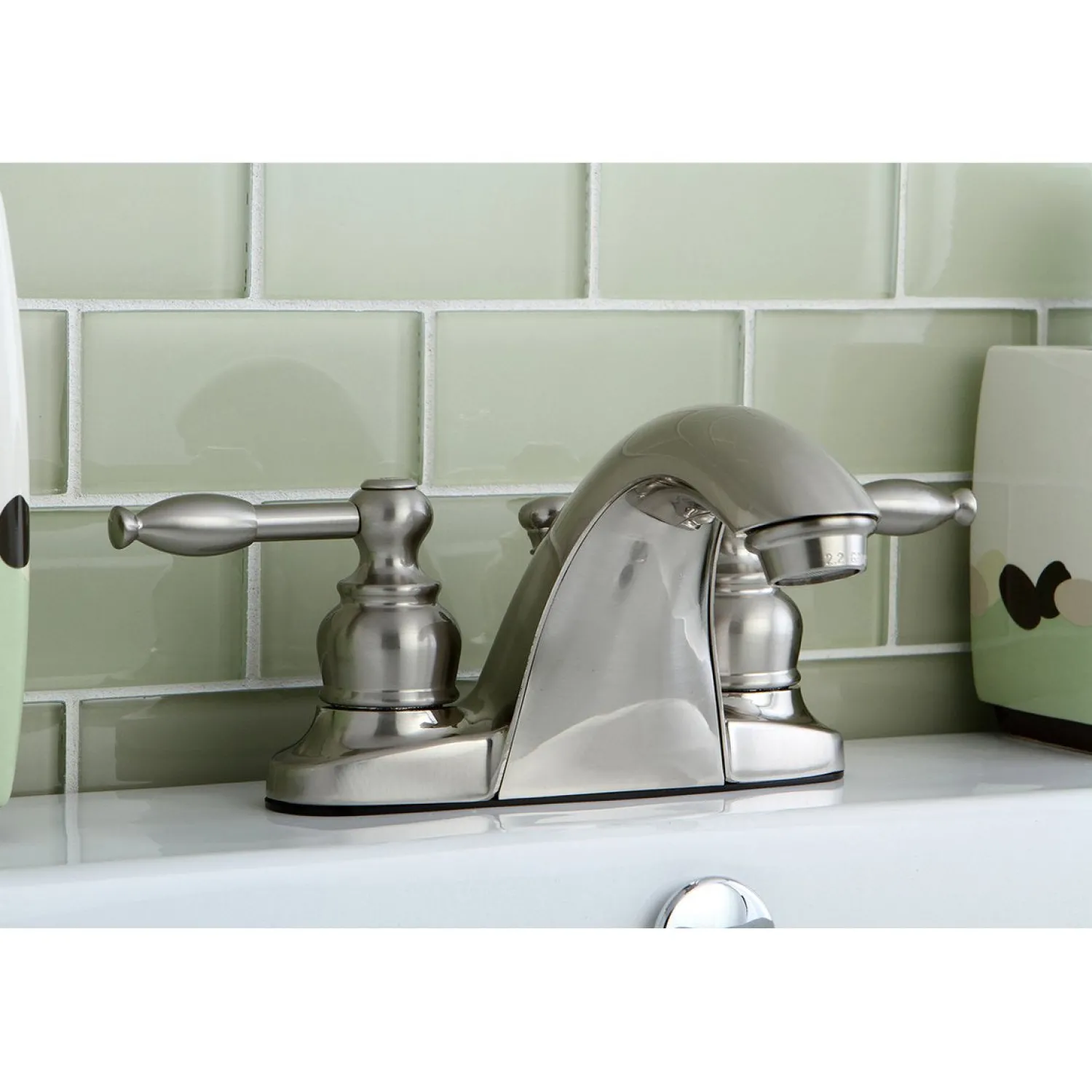 Sale 4-Inch Centerset Twin-Handle Bathroom Faucet 4" Center Set