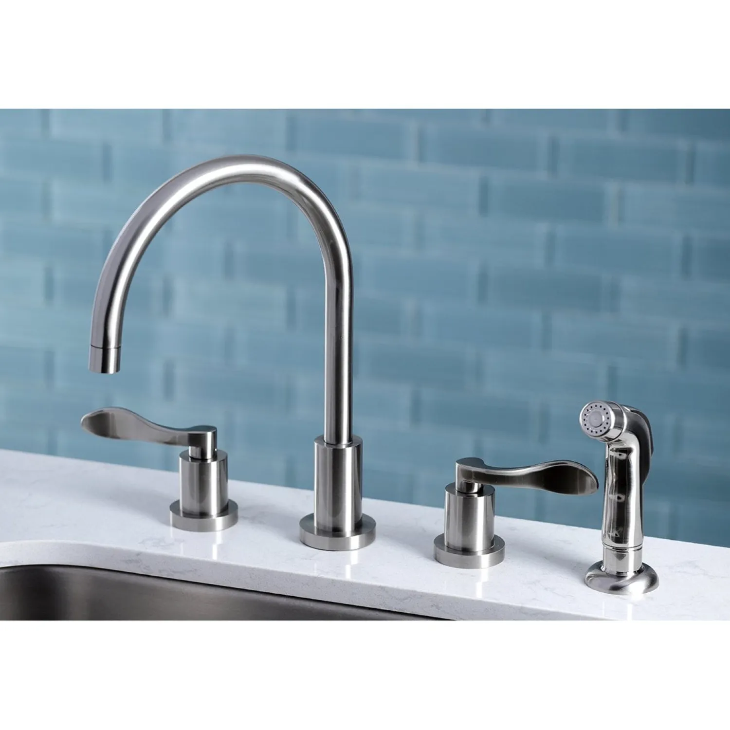 Sale 8-Inch to 16-Inch Widespread Kitchen Faucet Widespread Kitchen Faucets|Faucets With Side Spray
