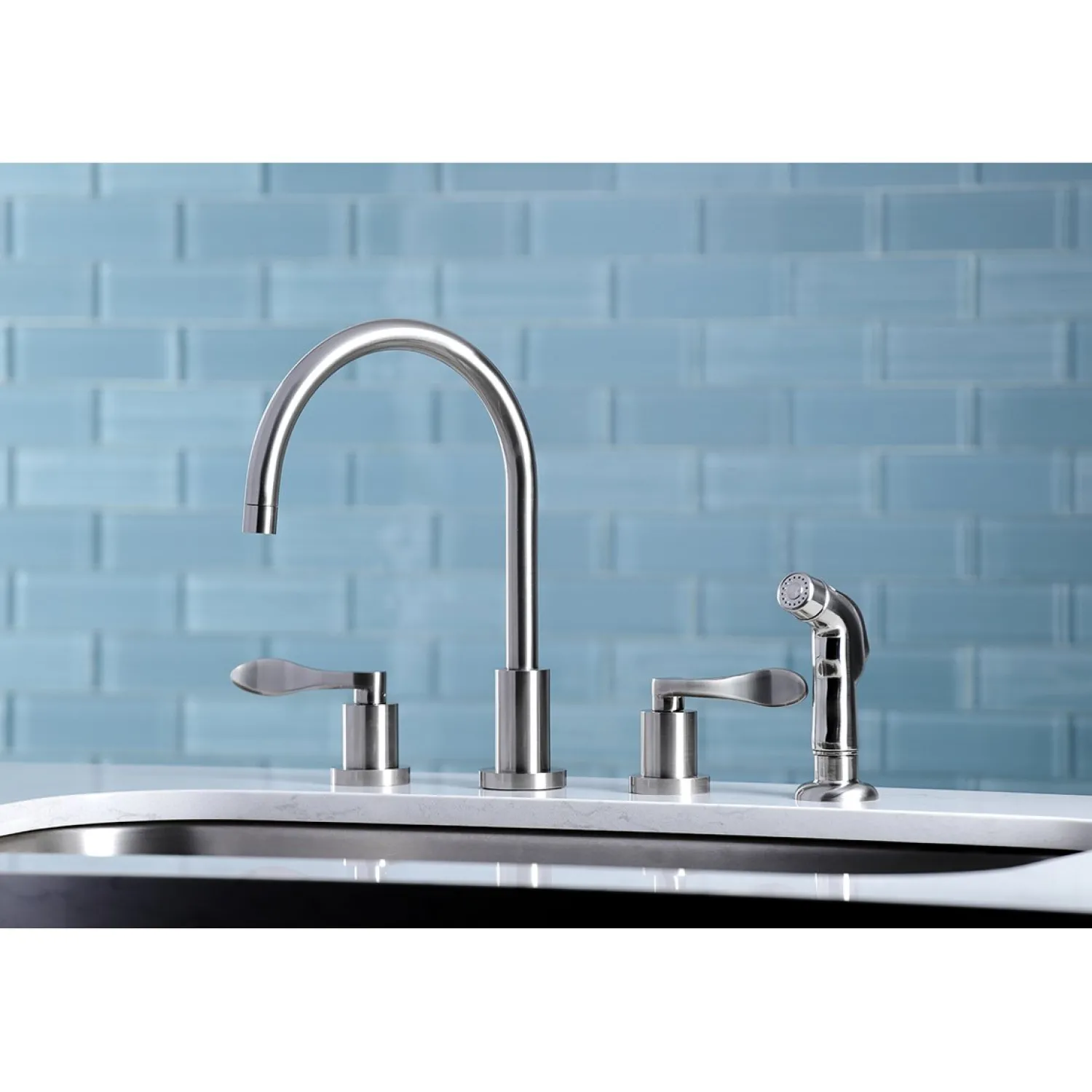 Sale 8-Inch to 16-Inch Widespread Kitchen Faucet Widespread Kitchen Faucets|Faucets With Side Spray