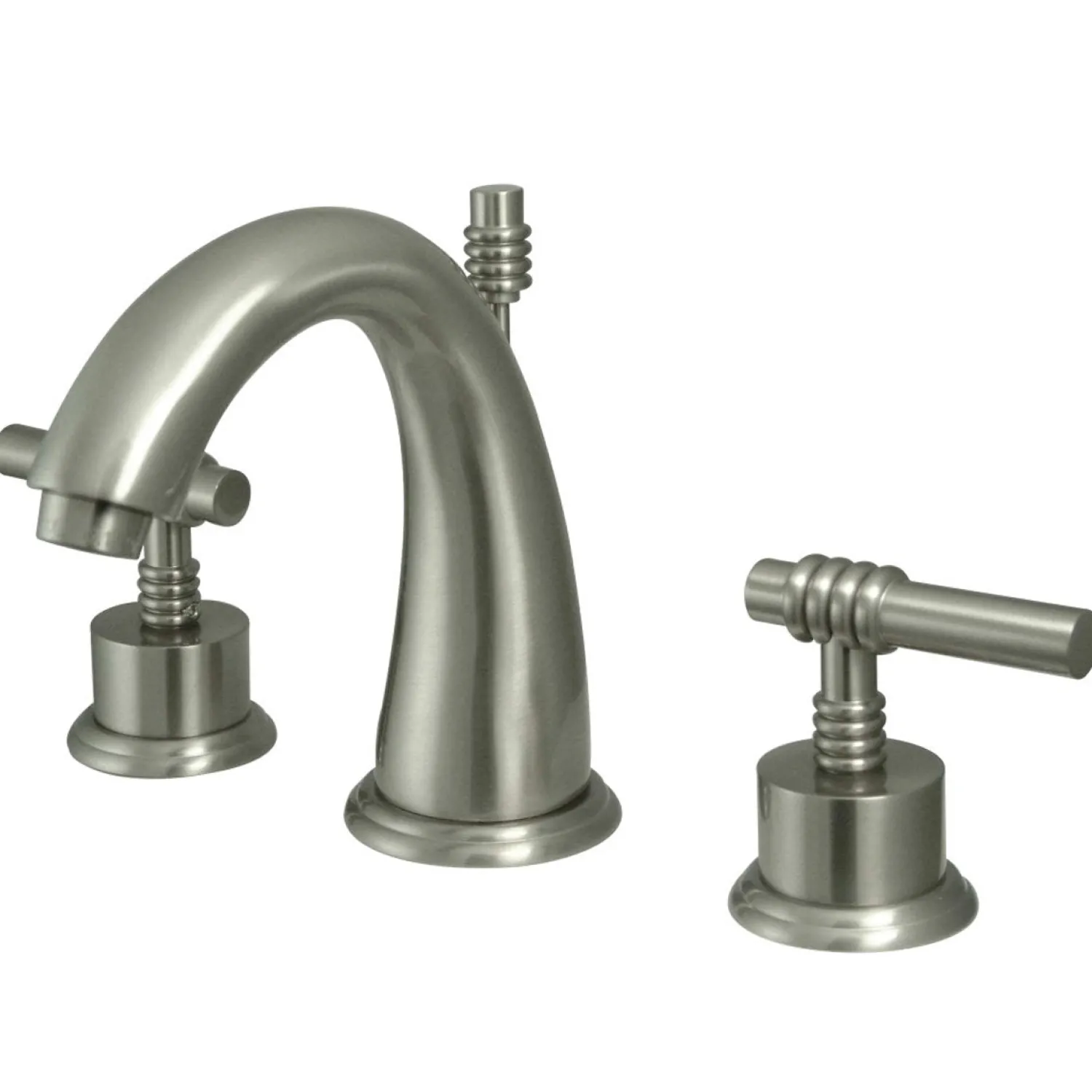 8-Inch Widespread Bathroom Faucet with Brass Pop-Up 8" Widespread