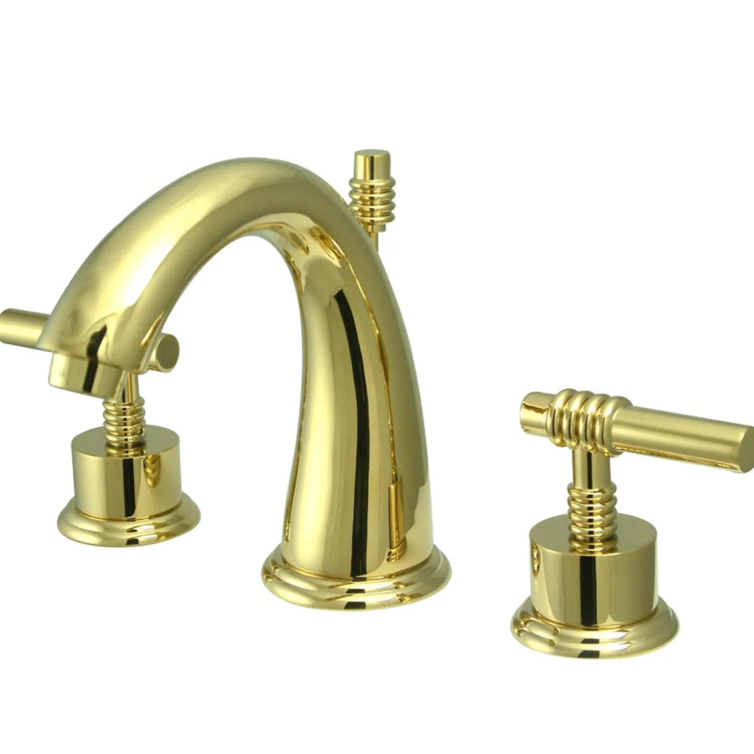 8-Inch Widespread Bathroom Faucet with Brass Pop-Up 8" Widespread