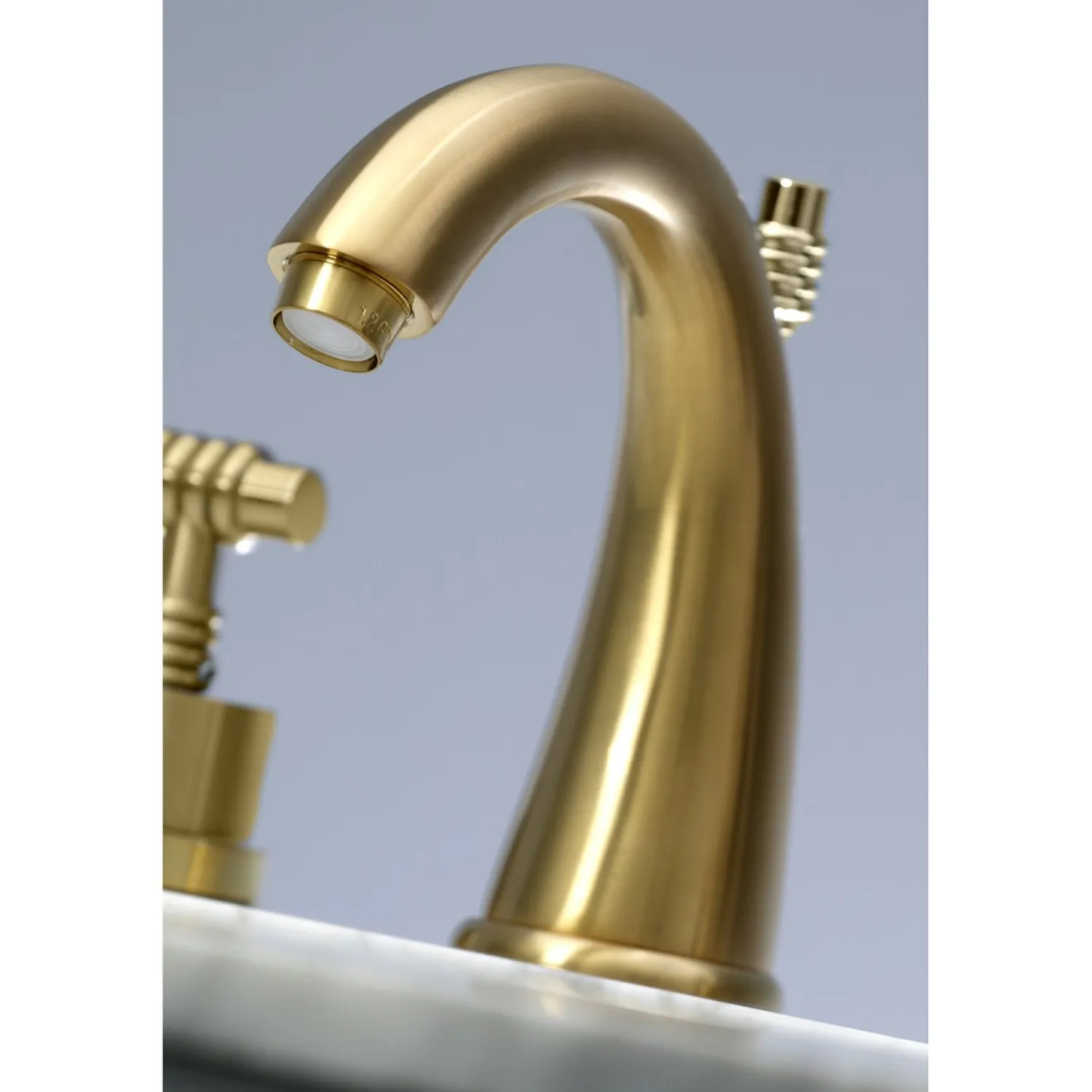 8-Inch Widespread Bathroom Faucet with Brass Pop-Up 8" Widespread