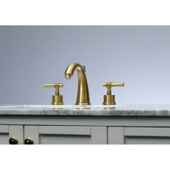 8-Inch Widespread Bathroom Faucet with Brass Pop-Up 8