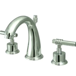 8-Inch Widespread Bathroom Faucet with Brass Pop-Up 8
