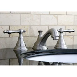Sale 8-Inch Widespread Deck Mount Bathroom Faucet with Brass Pop-Up 8" Widespread