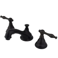 Sale 8-Inch Widespread Deck Mount Bathroom Faucet with Brass Pop-Up 8