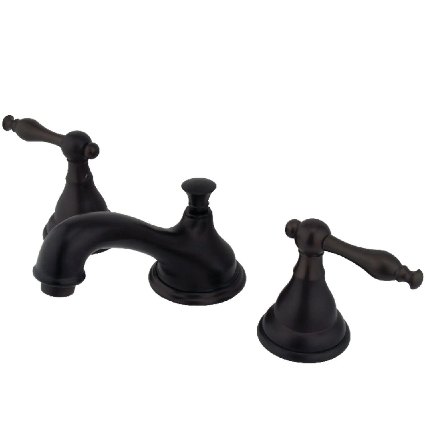 Sale 8-Inch Widespread Deck Mount Bathroom Faucet with Brass Pop-Up 8" Widespread