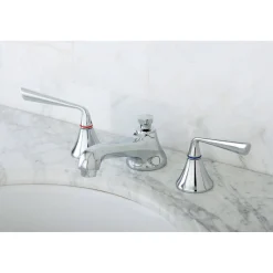 Discount 8-Inch Widespread 3-Hole Bathroom Faucet with Brass Pop-Up 8" Widespread