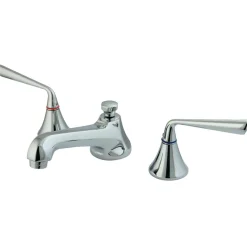 Discount 8-Inch Widespread 3-Hole Bathroom Faucet with Brass Pop-Up 8
