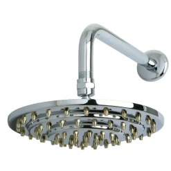 Discount K208A4CK Three-Tier Showerhead with Shower Arm in Polished Chrome/Polished Brass Shower Heads