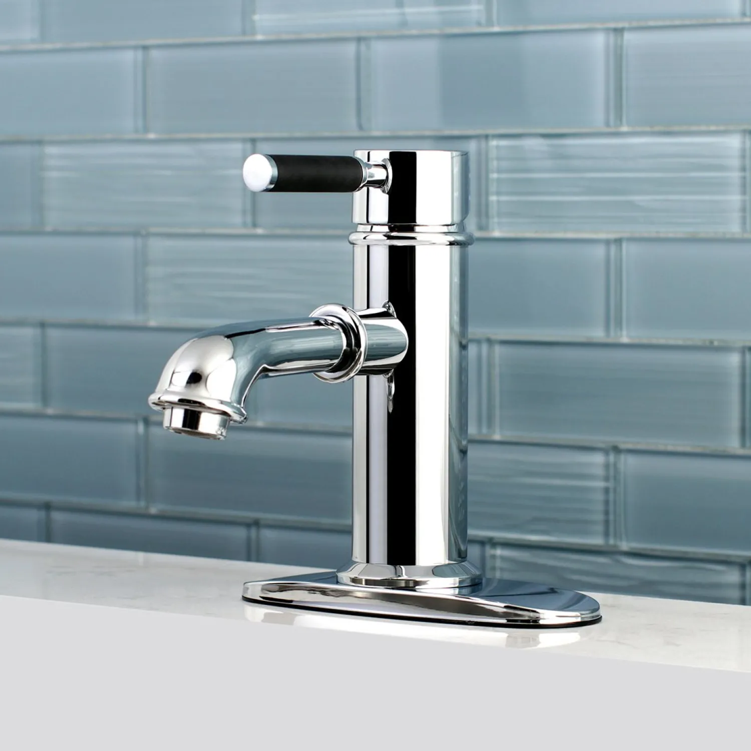 Kaiser Single-Handle Bathroom Faucet Single Hole|4" Center Set