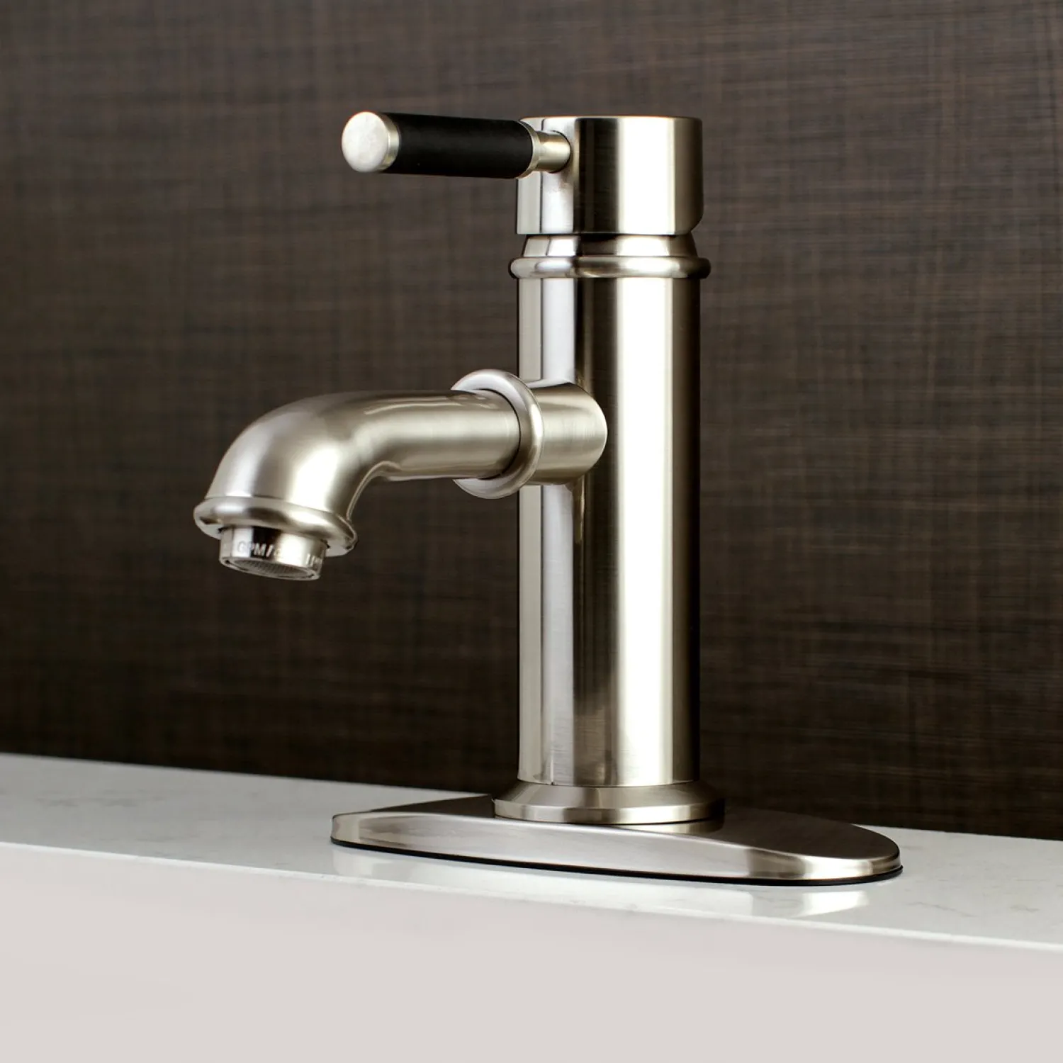 Kaiser Single-Handle Bathroom Faucet Single Hole|4" Center Set